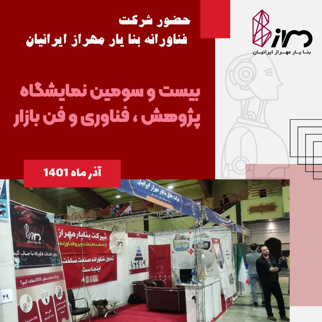 حضور شرکت بنا یار مهراز ایرانیان در بیست و سومین نمایشگاه هفته پژوهش، فناوری و فن بازار استان قم ، آذرماه 1401